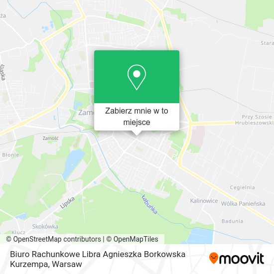 Mapa Biuro Rachunkowe Libra Agnieszka Borkowska Kurzempa