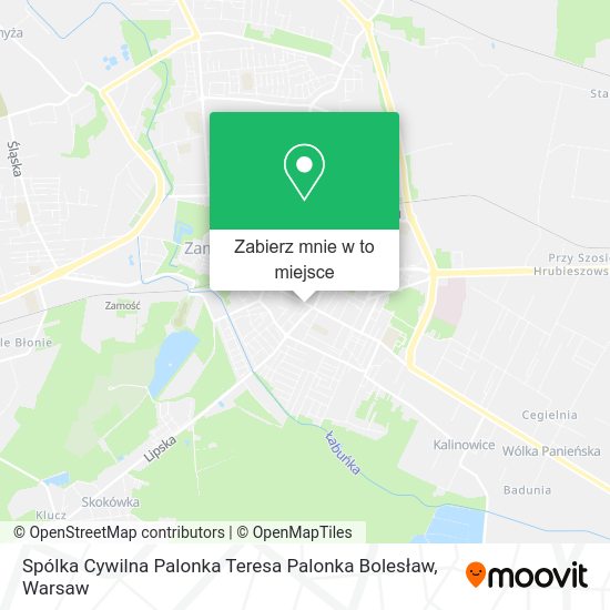 Mapa Spólka Cywilna Palonka Teresa Palonka Bolesław