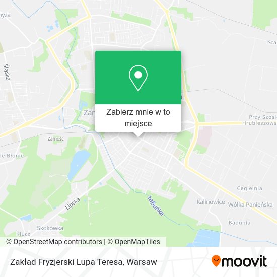 Mapa Zakład Fryzjerski Lupa Teresa