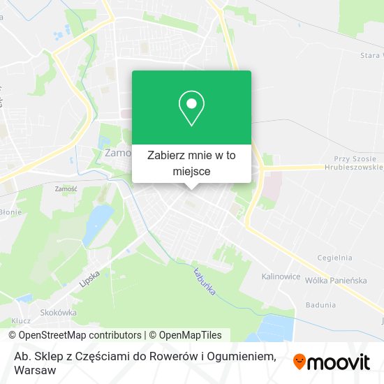 Mapa Ab. Sklep z Częściami do Rowerów i Ogumieniem