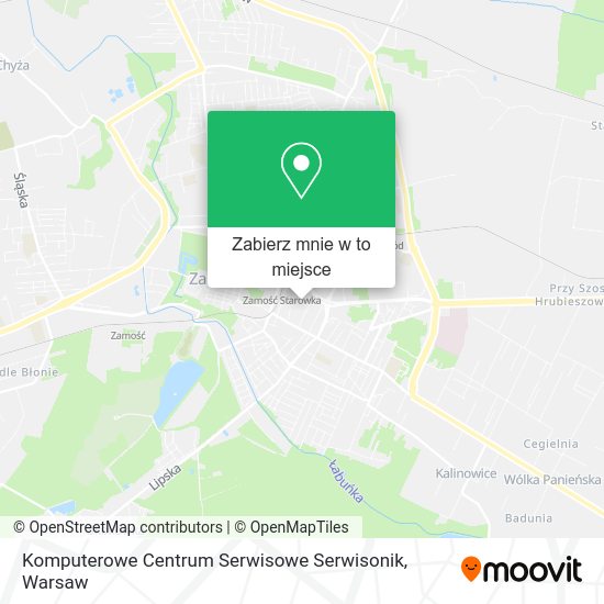 Mapa Komputerowe Centrum Serwisowe Serwisonik