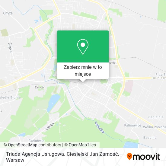 Mapa Triada Agencja Usługowa. Ciesielski Jan Zamość