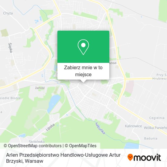 Mapa Arlen Przedsiębiorstwo Handlowo-Usługowe Artur Brzyski