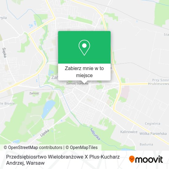 Mapa Przedsiębiosrtwo Wielobranżowe X Plus-Kucharz Andrzej