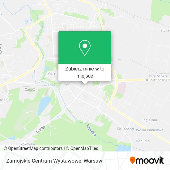 Mapa Zamojskie Centrum Wystawowe