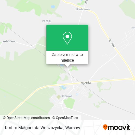 Mapa Kmtiro Małgorzata Woszczycka