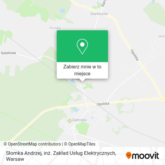 Mapa Słomka Andrzej, inż. Zakład Usług Elektrycznych