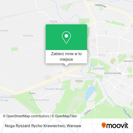 Mapa Noga Ryszard Rycho Krawiectwo