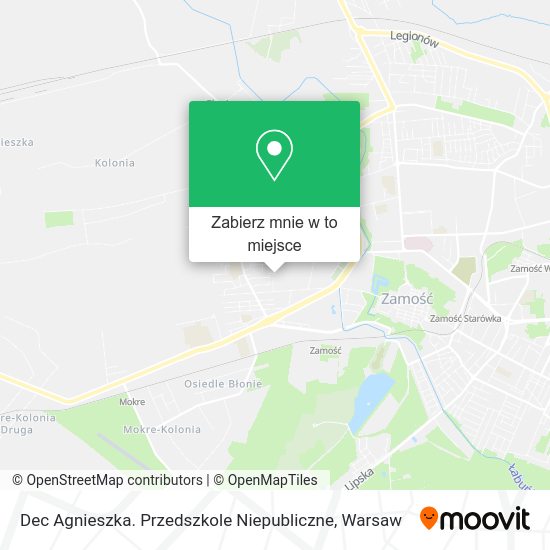 Mapa Dec Agnieszka. Przedszkole Niepubliczne