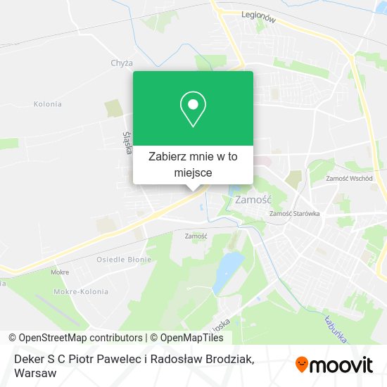 Mapa Deker S C Piotr Pawelec i Radosław Brodziak