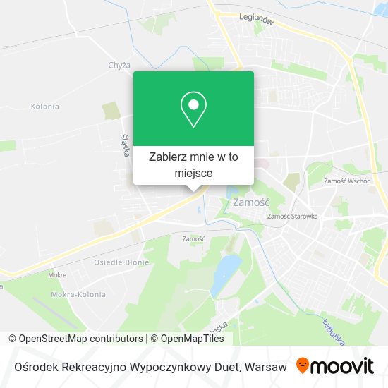 Mapa Ośrodek Rekreacyjno Wypoczynkowy Duet