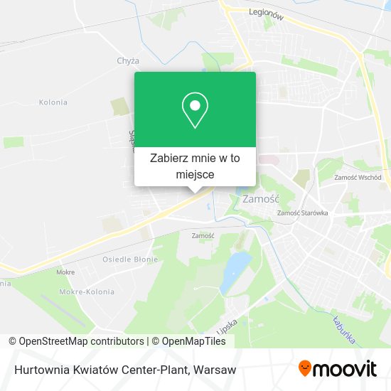 Mapa Hurtownia Kwiatów Center-Plant