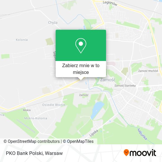 Mapa PKO Bank Polski