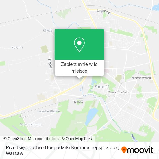 Mapa Przedsiębiorstwo Gospodarki Komunalnej sp. z o.o.