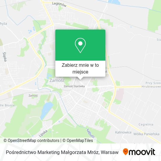 Mapa Pośrednictwo Marketing Małgorzata Mróz