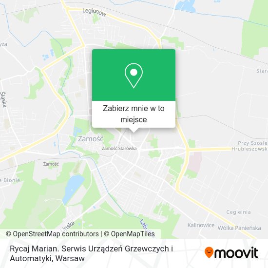 Mapa Rycaj Marian. Serwis Urządzeń Grzewczych i Automatyki