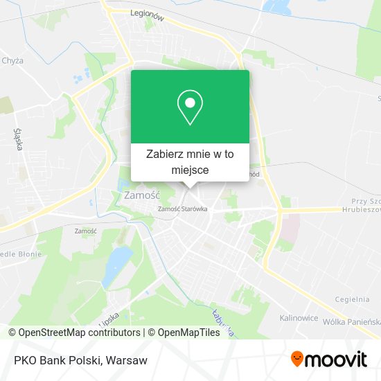 Mapa PKO Bank Polski