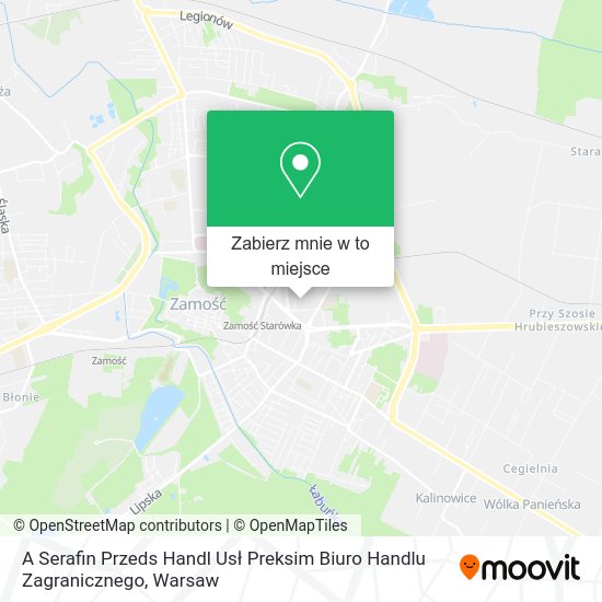 Mapa A Serafin Przeds Handl Usł Preksim Biuro Handlu Zagranicznego