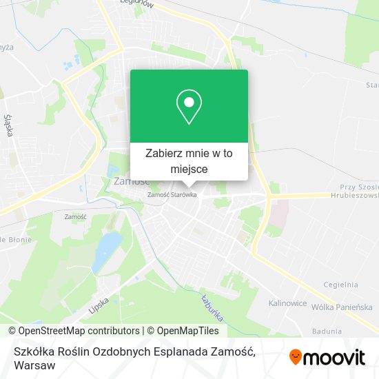 Mapa Szkółka Roślin Ozdobnych Esplanada Zamość