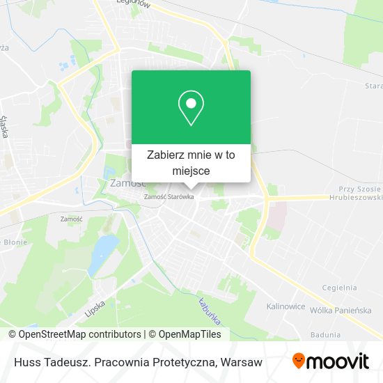 Mapa Huss Tadeusz. Pracownia Protetyczna