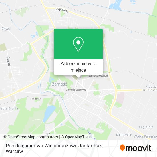 Mapa Przedsiębiorstwo Wielobranżowe Jantar-Pak