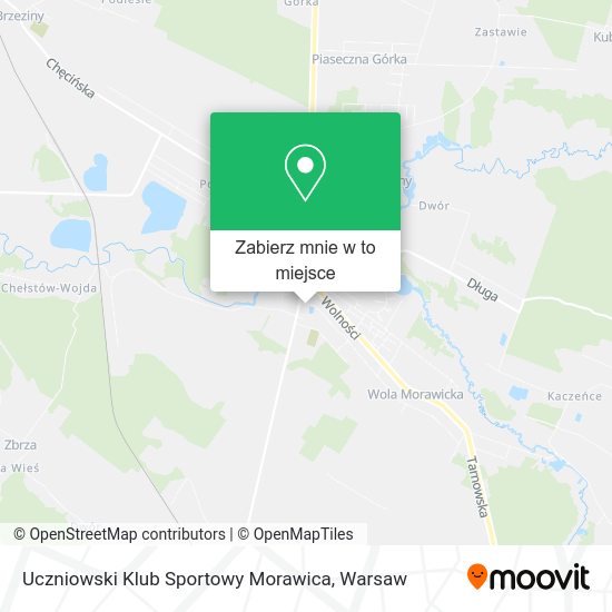 Mapa Uczniowski Klub Sportowy Morawica