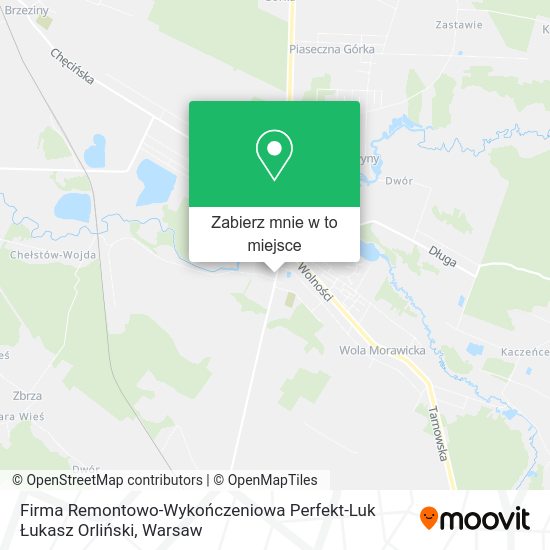 Mapa Firma Remontowo-Wykończeniowa Perfekt-Luk Łukasz Orliński