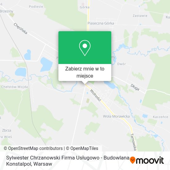 Mapa Sylwester Chrzanowski Firma Usługowo - Budowlana Konstalpol