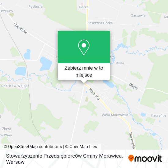 Mapa Stowarzyszenie Przedsiębiorców Gminy Morawica