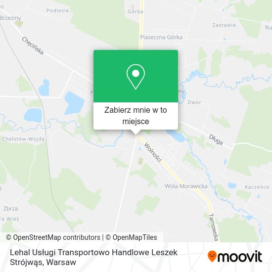 Mapa Lehal Usługi Transportowo Handlowe Leszek Strójwąs