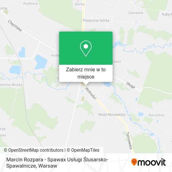 Mapa Marcin Rozpara - Spawax Usługi Ślusarsko-Spawalnicze