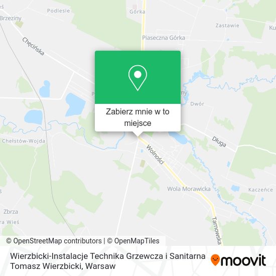 Mapa Wierzbicki-Instalacje Technika Grzewcza i Sanitarna Tomasz Wierzbicki