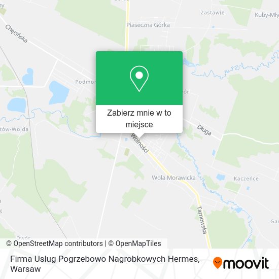 Mapa Firma Uslug Pogrzebowo Nagrobkowych Hermes