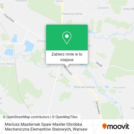 Mapa Mariusz Masternak Spaw Master-Obróbka Mechaniczna Elementów Stalowych