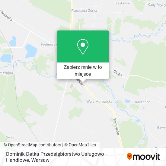 Mapa Dominik Detka Przedsiębiorstwo Usługowo - Handlowe