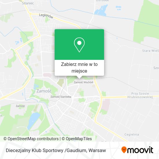 Mapa Diecezjalny Klub Sportowy /Gaudium