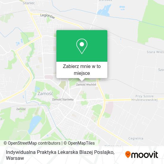 Mapa Indywidualna Praktyka Lekarska Blazej Poslajko