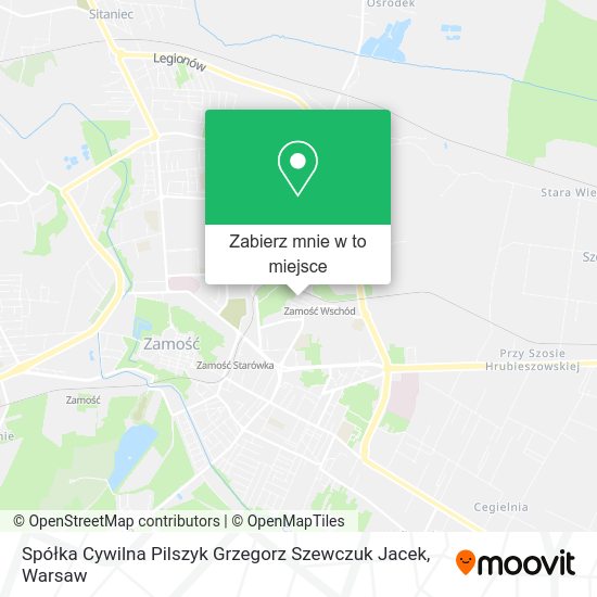 Mapa Spółka Cywilna Pilszyk Grzegorz Szewczuk Jacek