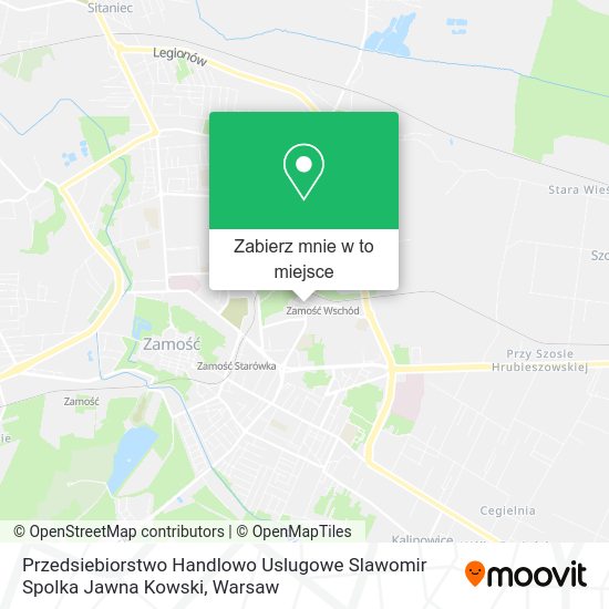 Mapa Przedsiebiorstwo Handlowo Uslugowe Slawomir Spolka Jawna Kowski