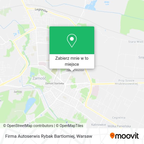 Mapa Firma Autoserwis Rybak Bartlomiej