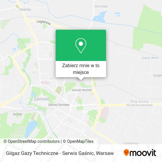 Mapa Gilgaz Gazy Techniczne - Serwis Gaśnic