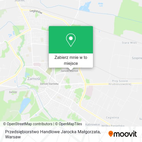 Mapa Przedsiębiorstwo Handlowe Jarocka Małgorzata