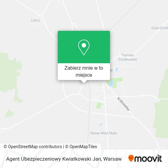 Mapa Agent Ubezpieczeniowy Kwiatkowski Jan