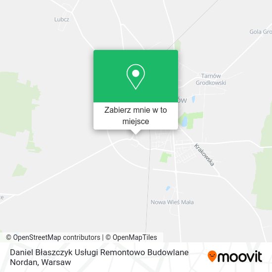 Mapa Daniel Błaszczyk Usługi Remontowo Budowlane Nordan