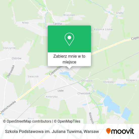 Mapa Szkoła Podstawowa im. Juliana Tuwima