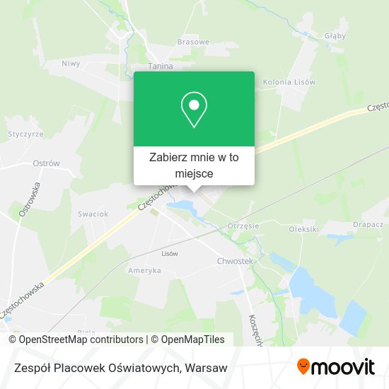 Mapa Zespół Placowek Oświatowych