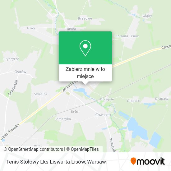 Mapa Tenis Stołowy Lks Liswarta Lisów