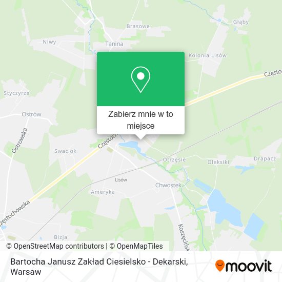 Mapa Bartocha Janusz Zakład Ciesielsko - Dekarski