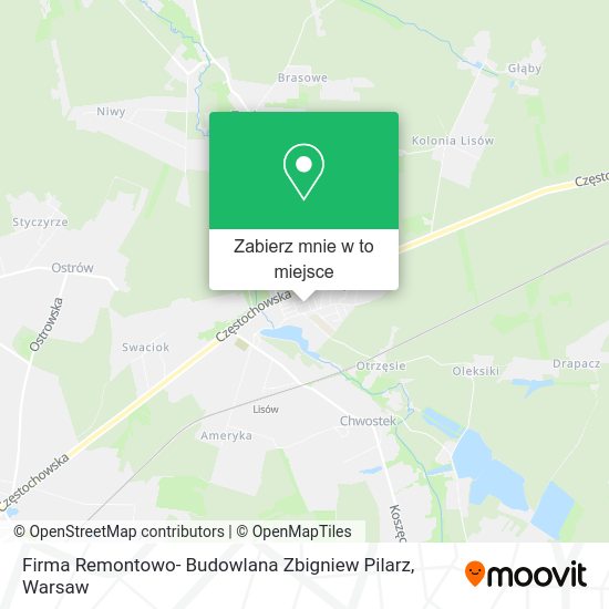 Mapa Firma Remontowo- Budowlana Zbigniew Pilarz