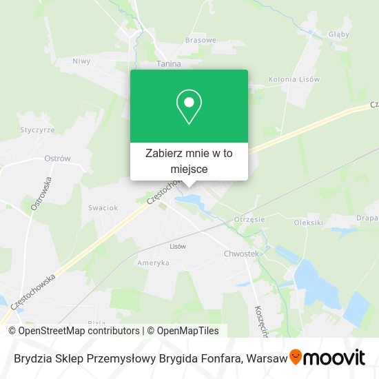 Mapa Brydzia Sklep Przemysłowy Brygida Fonfara